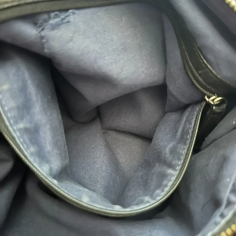 Cole Haan x Maria Sharapova Leather Women's Hobo Bag Black‎ Chain Strap Moto
